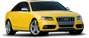 Audi Authorized Collision Repair Facility - Yellow Sedan
